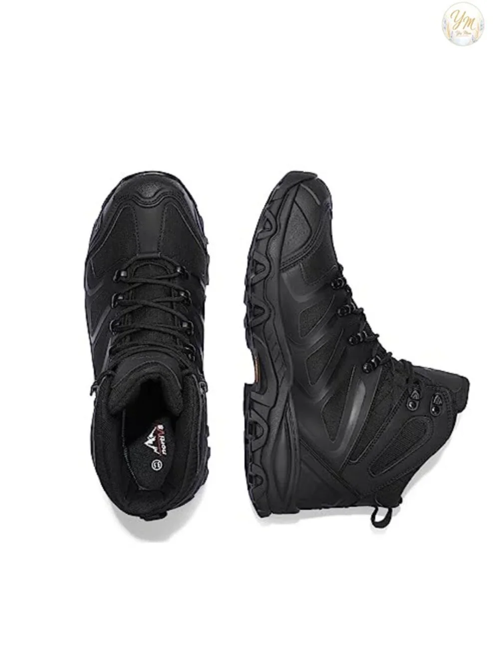 Waterproof Hiking Boots Lightweight Ankle High Lace-Up Outdoor Trekking